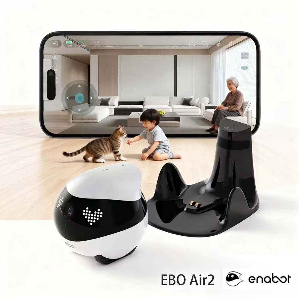 Home Security Cameras Wireless - Enabot EBO AIR 2 compagnon Robot