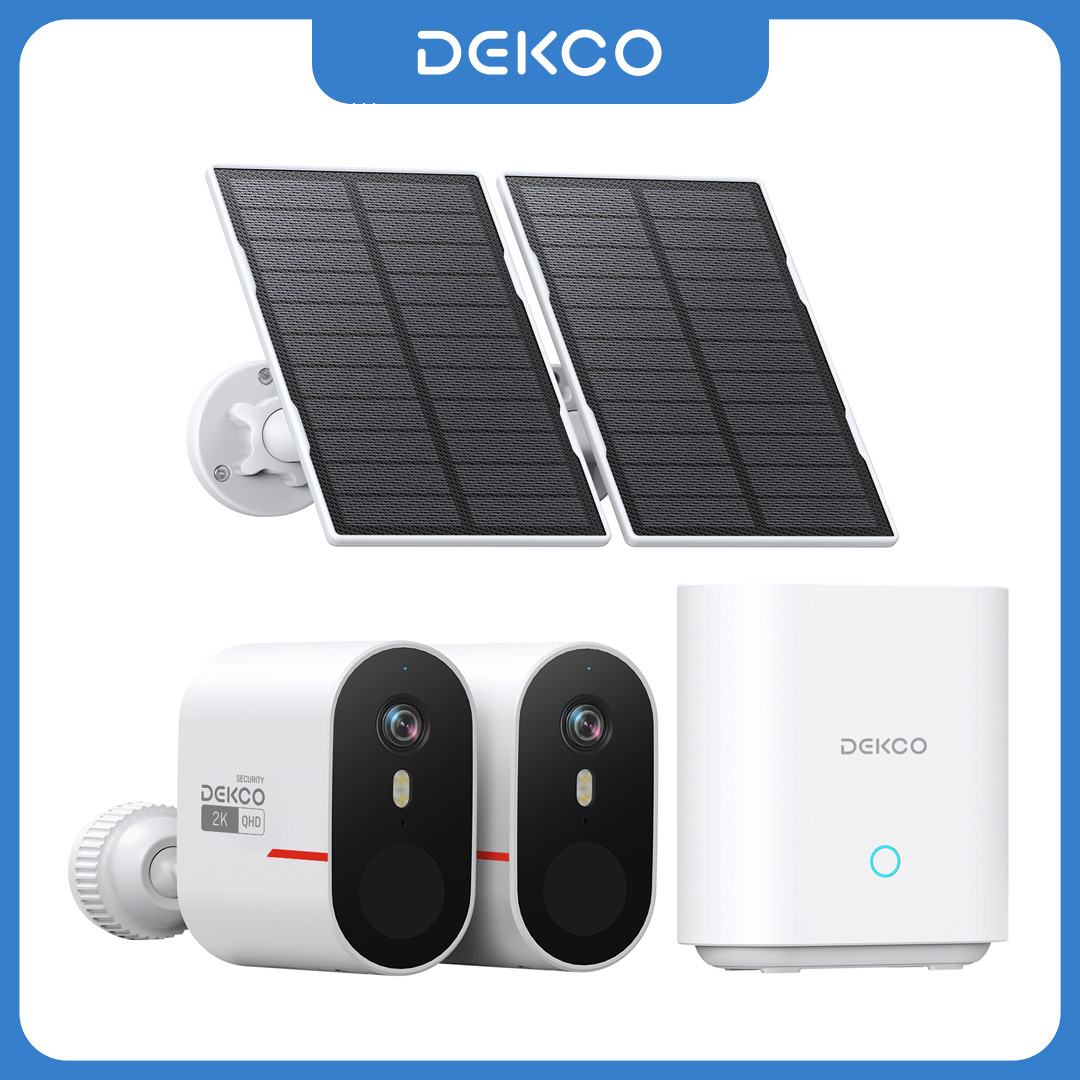 Home Security Cameras Wireless - Système de caméra solaire WiFi Dekco