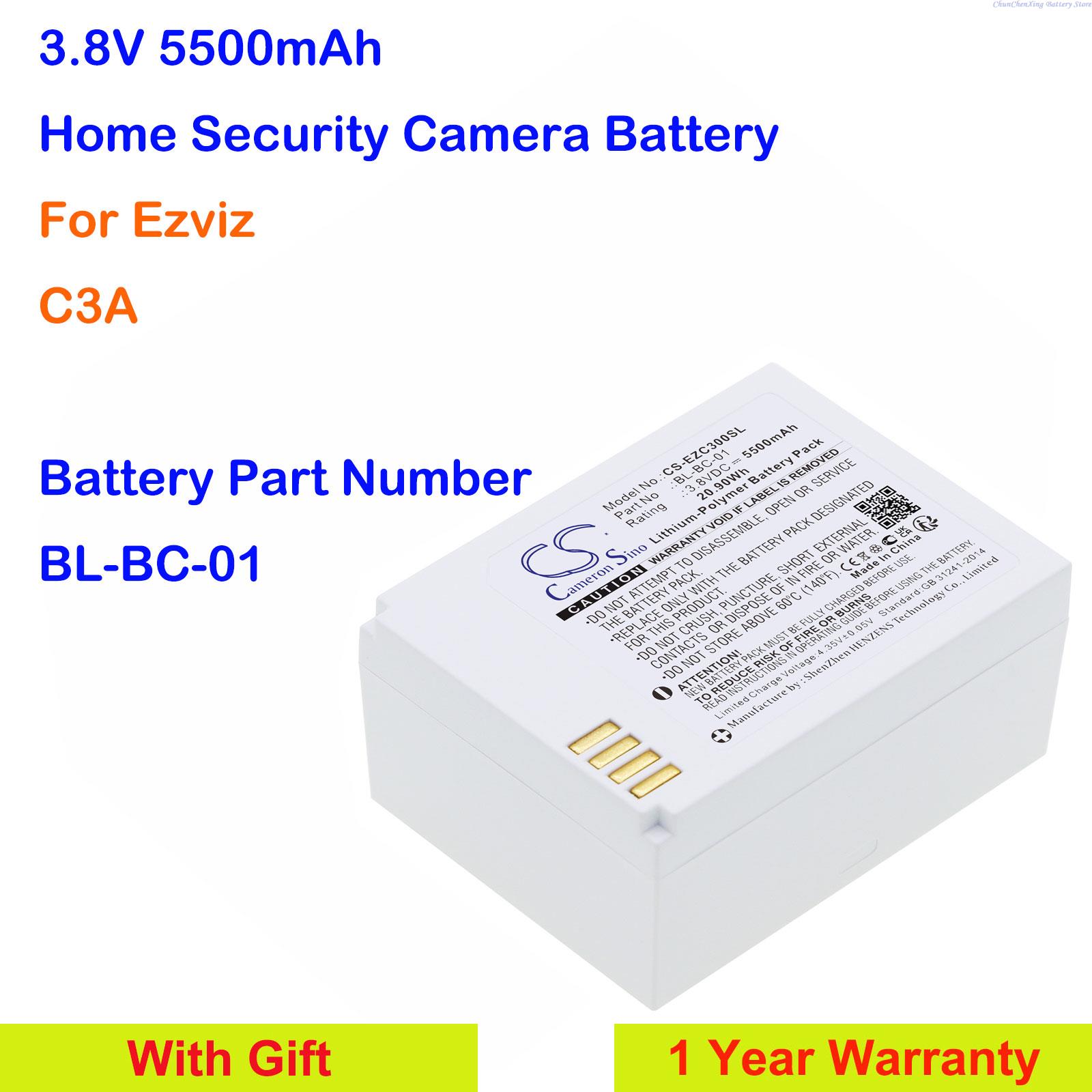 Home Security Battery Replacement - Cameron Sino 3.8 V 5500 mAh