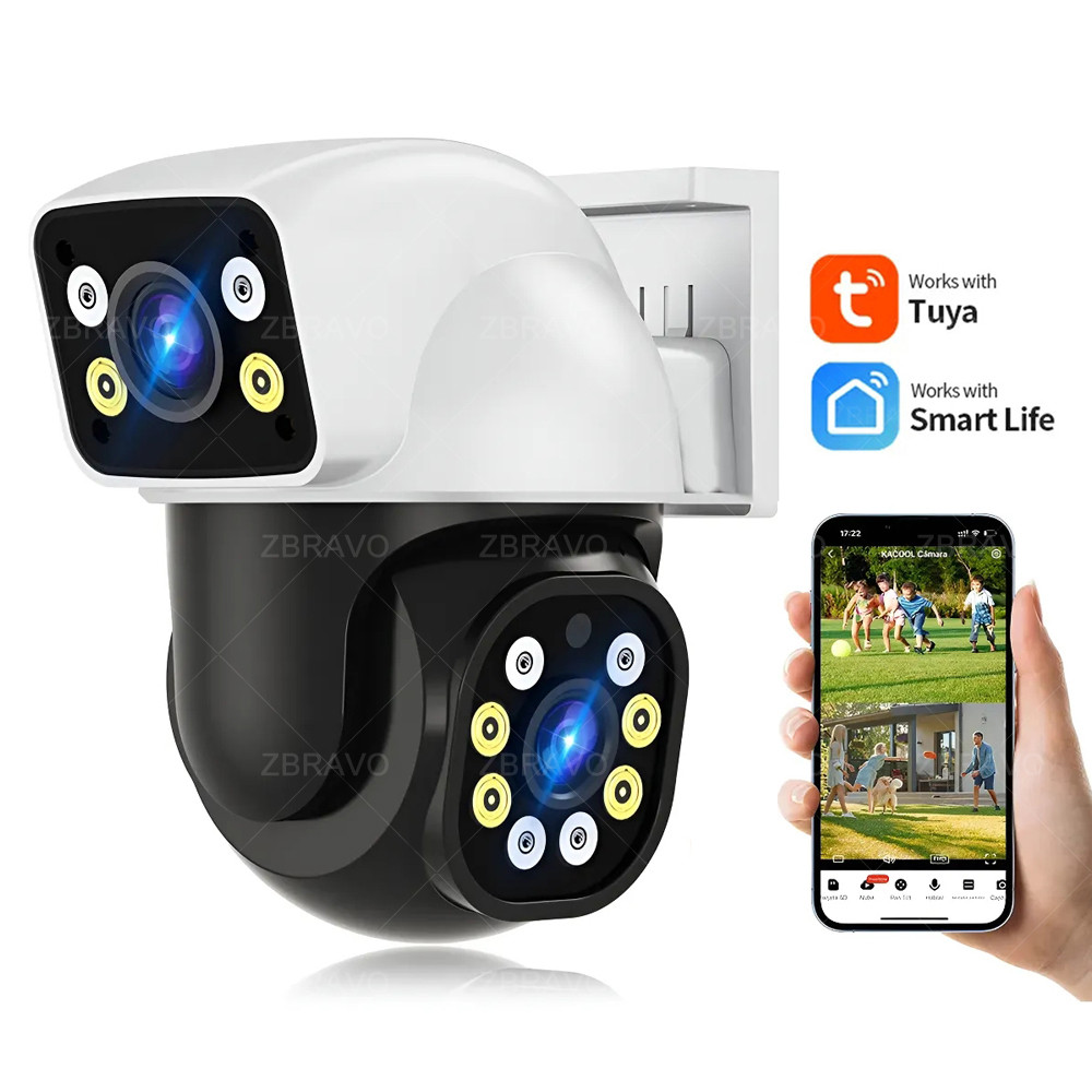 Home Security Camera Installation - Caméra extérieure WiFi Smartlife 8MP Tuya,
