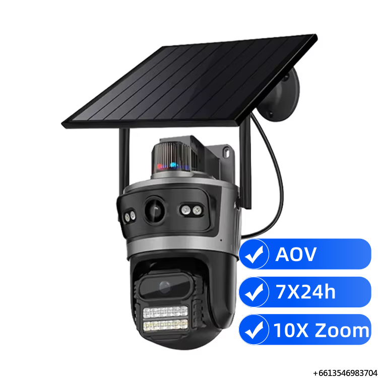 Home Security Cameras Wireless - Caméra de surveillance solaire sans fil