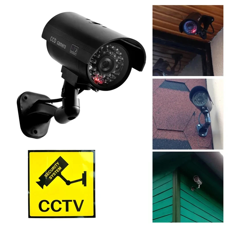 Home Security Camera Installation - Caméra factice de simulation de balle,