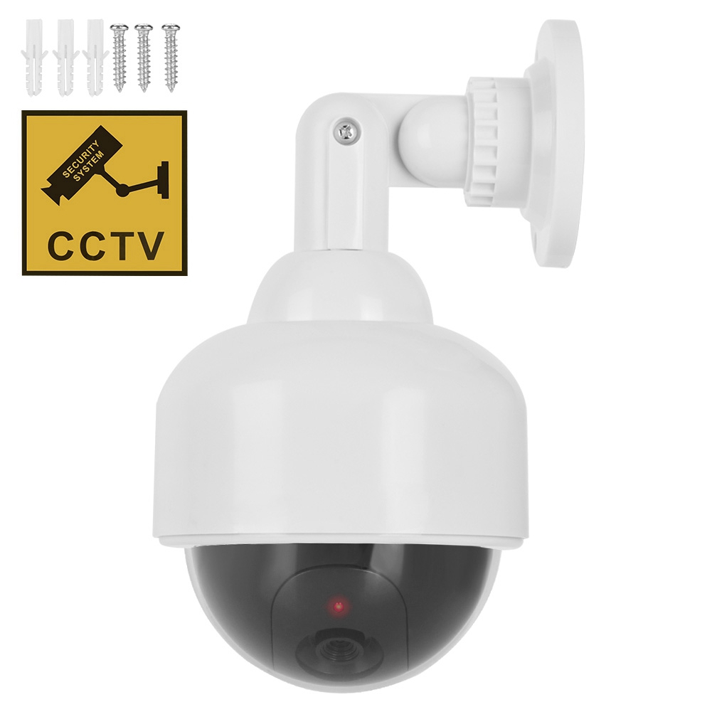 Home Security Camera Installation - Caméra factice étanche réaliste, caméra de