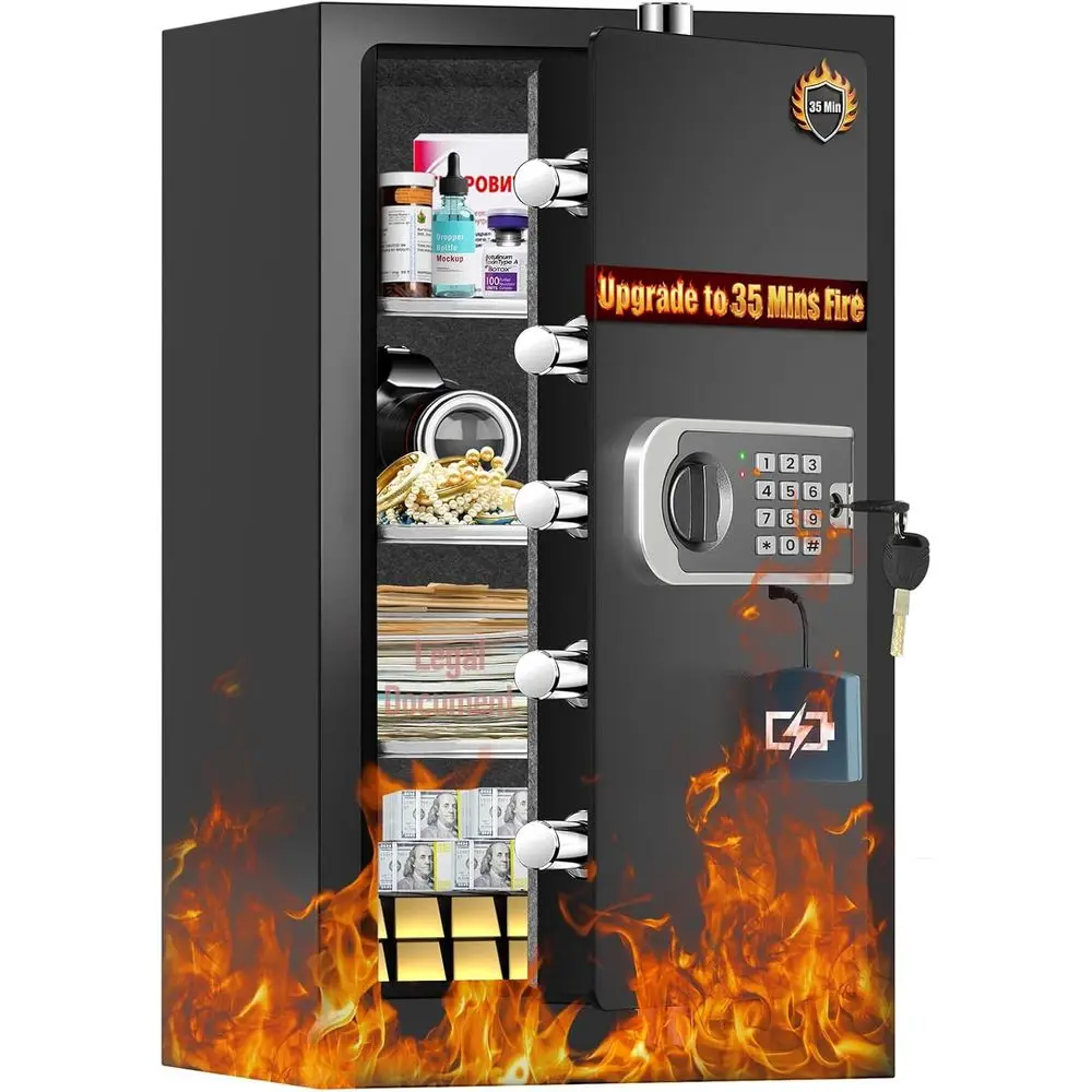 Safe Box Digital - Coffre-fort domestique amélioré résistant au feu