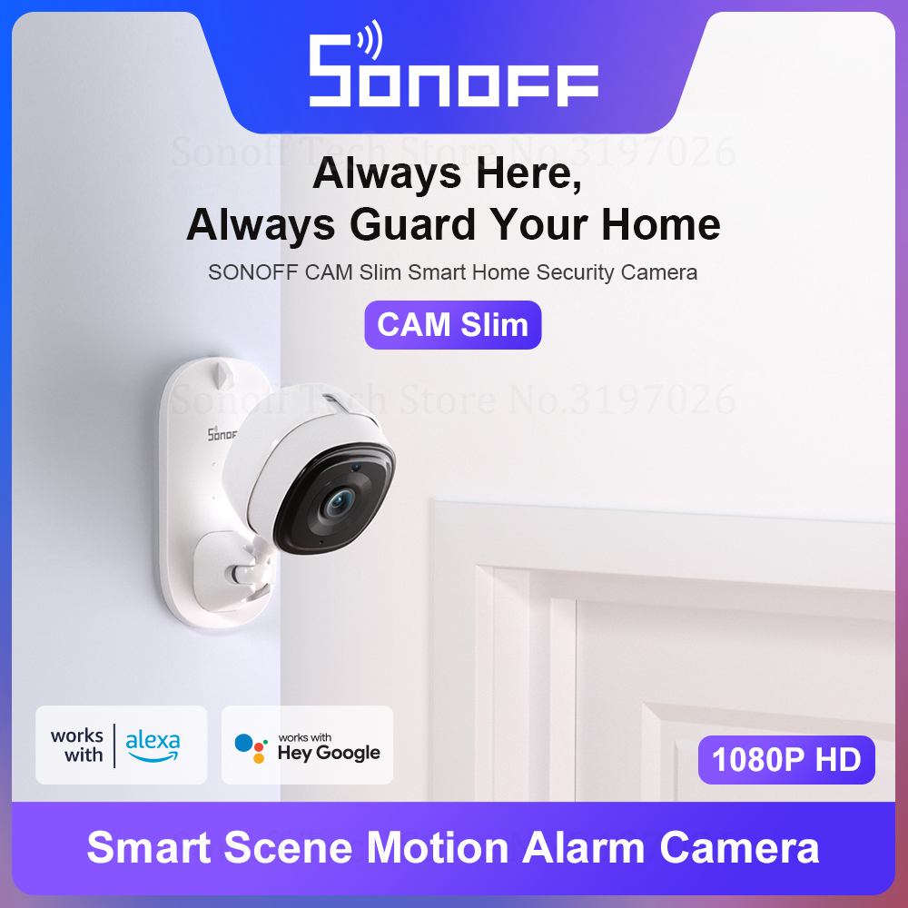 Home Security Google Camera - SONOFF 1080P HD Wi-Fi IOT caméra