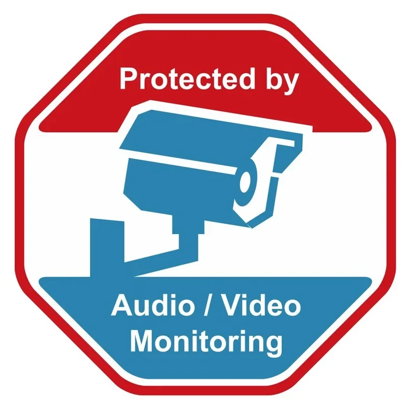 Home Security Camera - Carte d'avertissement de caméra de surveillance