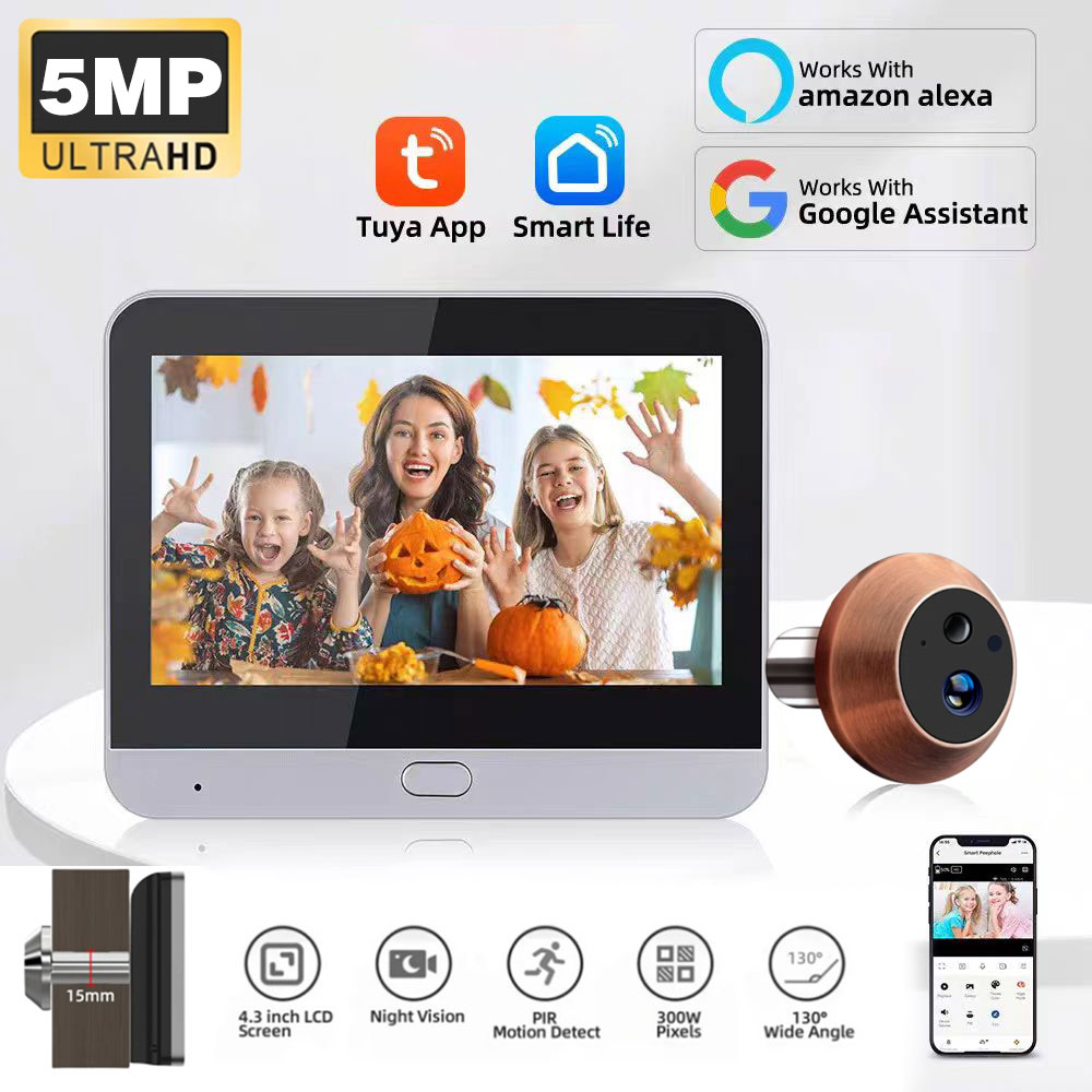 Home Security Google Camera - Mini caméra vidéo WiFi Tuya SmartLife