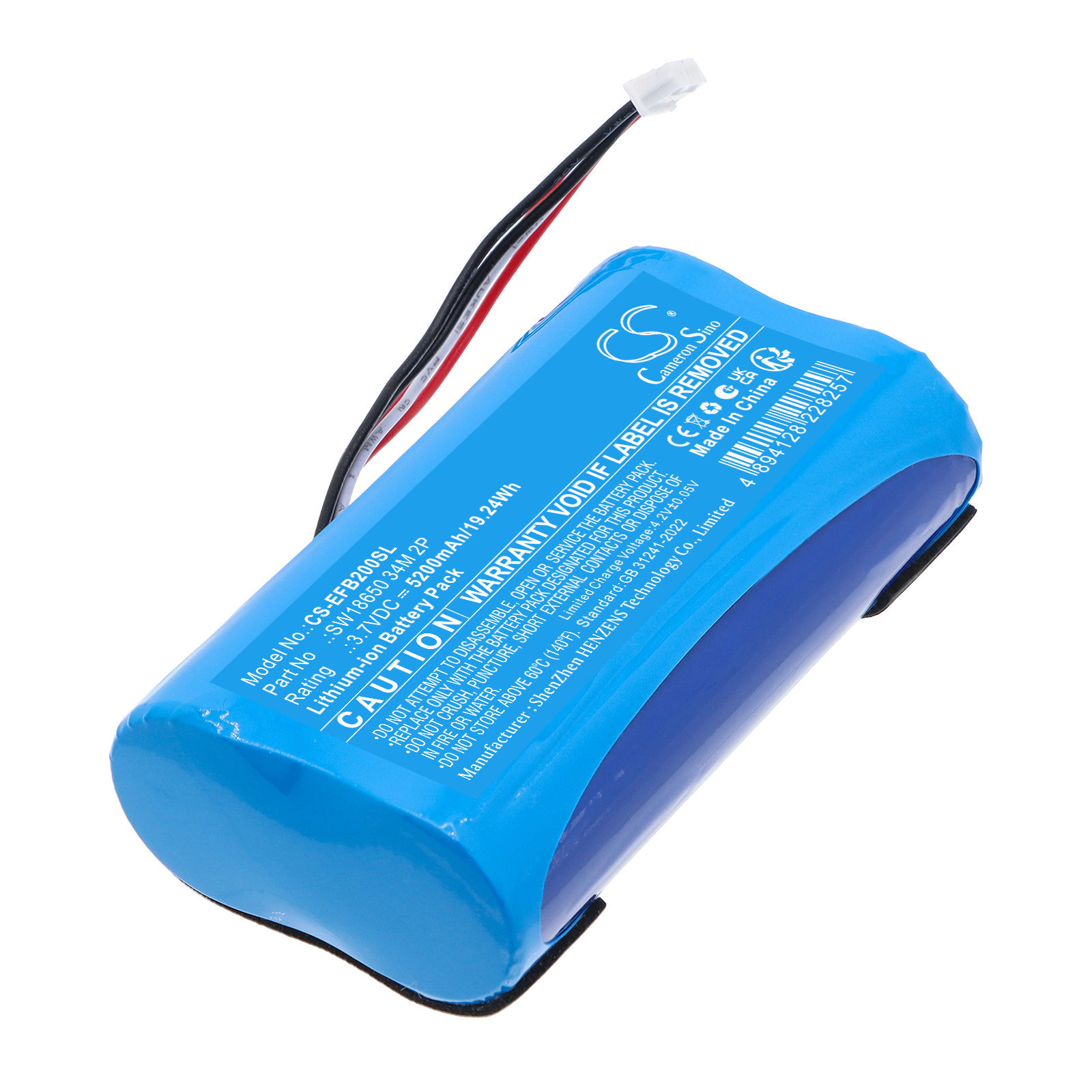 Home Security Battery Replacement - Batterie de remplacement 3.7V 5200mAh pour