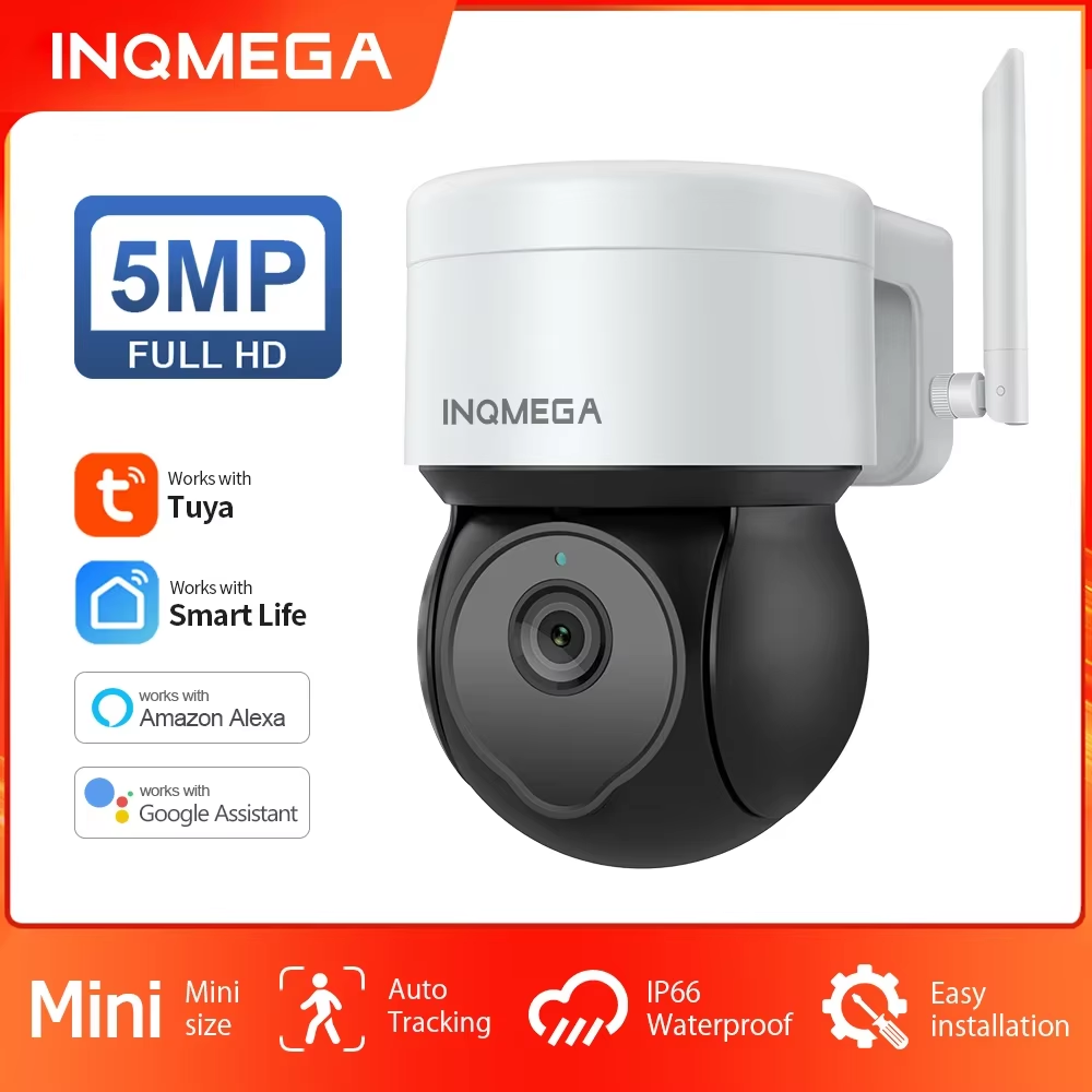 Home Security Google Camera - INQMEGA 5MP Tuya caméra PTZ extérieure