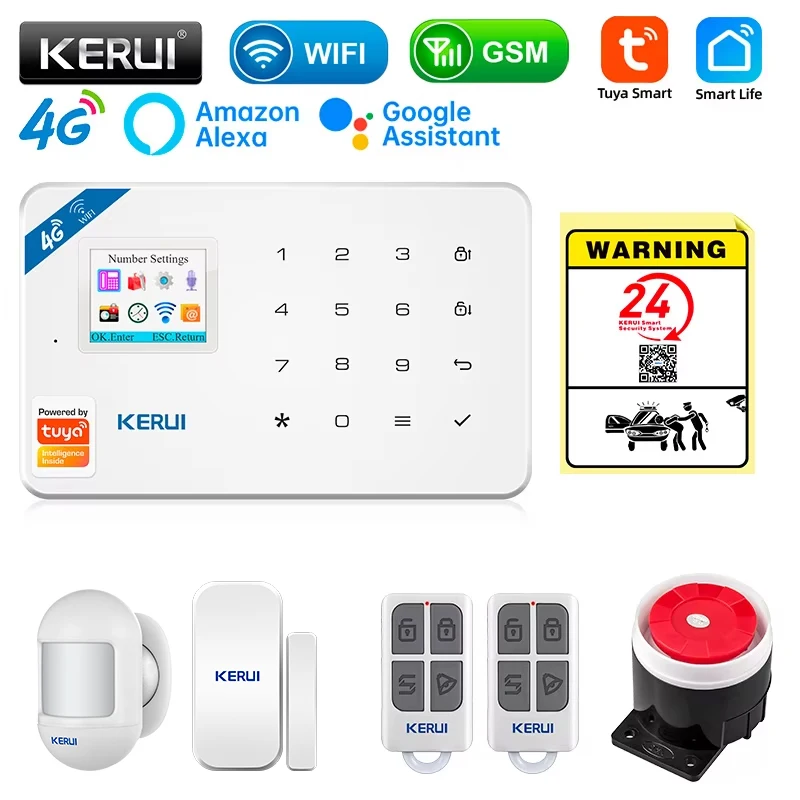 Sim Gsm Alarm - KERUI Activ- Kit de système d'alarme