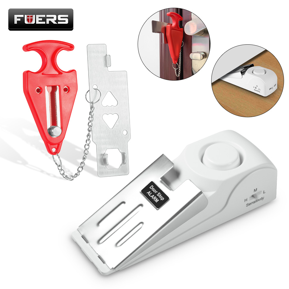 Home Security Lock System - FUERS-Système d'alarme d'arrêt de porte sans