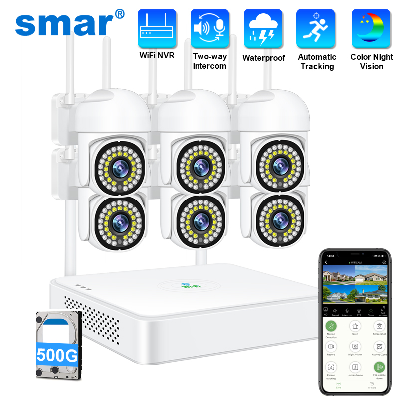 Home Security Cameras Wireless - Système de caméra de sécurité sans