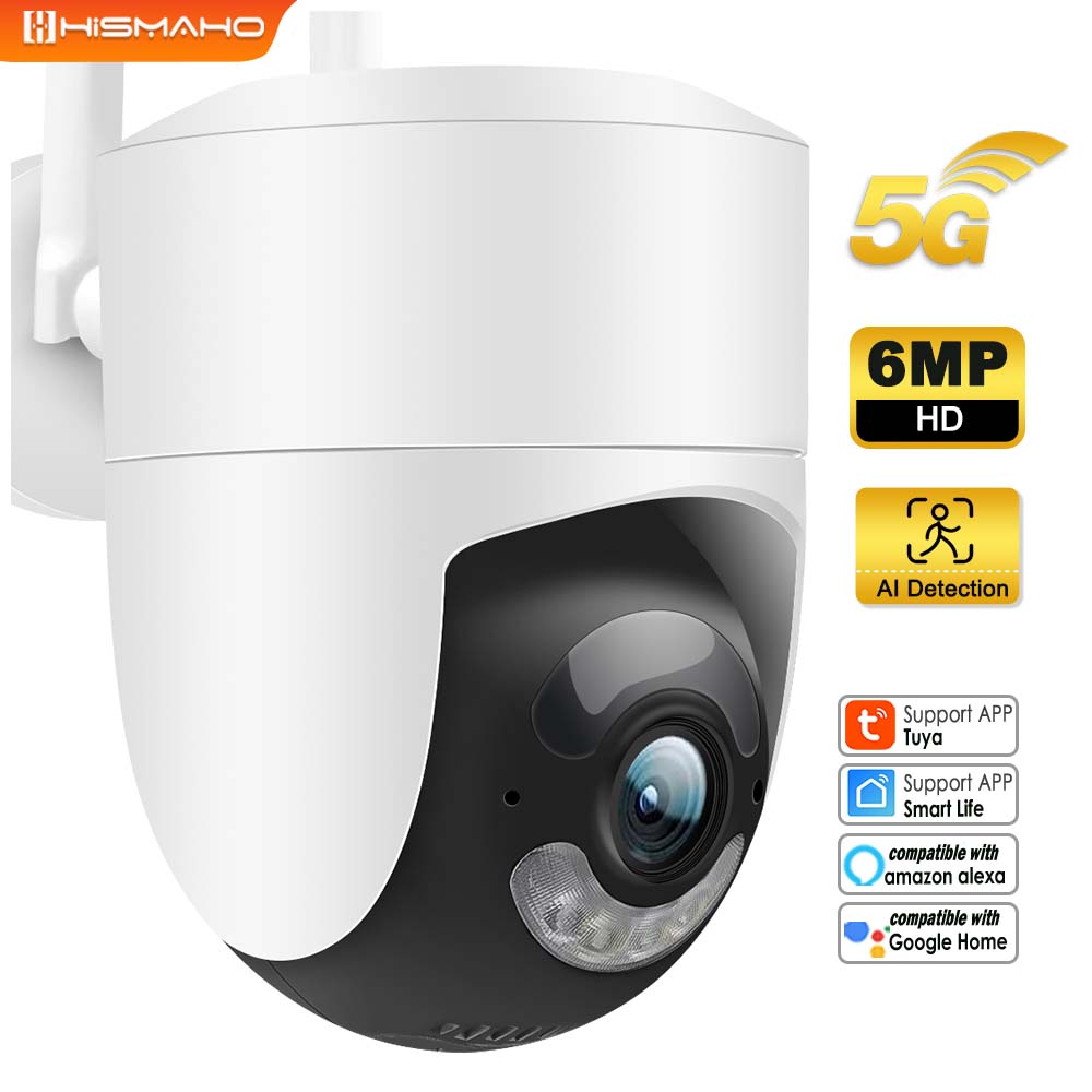 Home Security Google Camera - Tuya caméra IP 5G WIFI 6MP