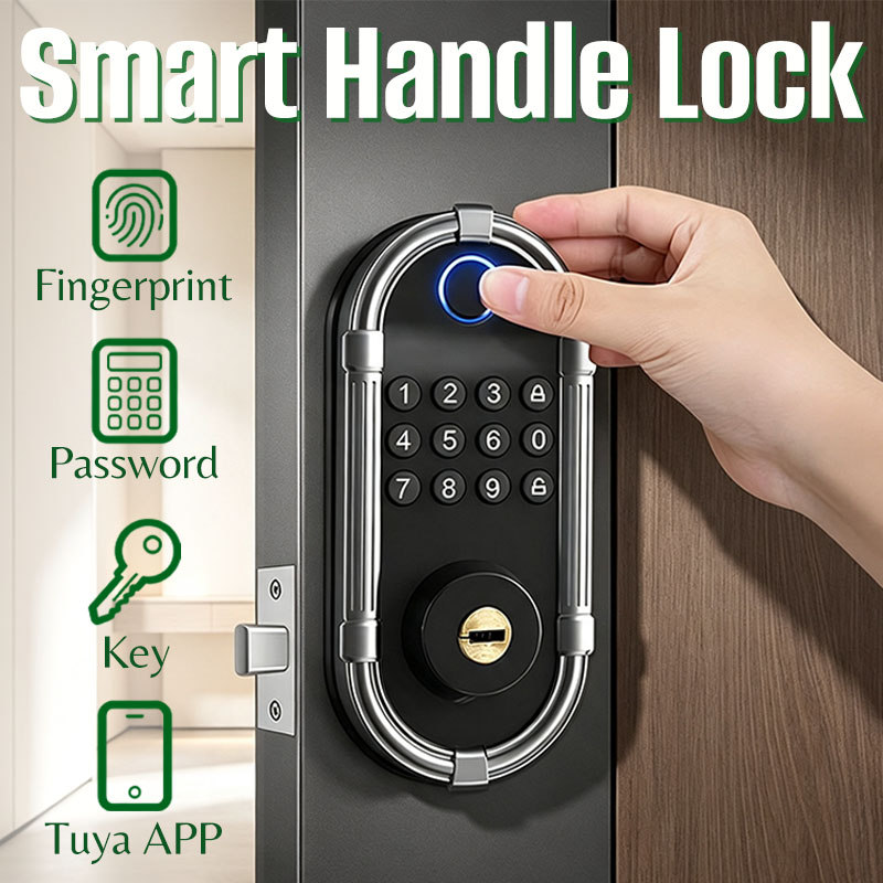 Home Security Lock System - Serrure de porte intelligente à empreinte