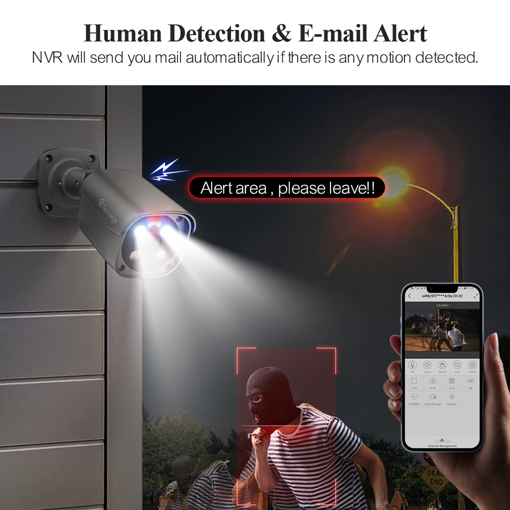 Techage-Système de caméra AI P - Home Security Kit With Camera avis et prix