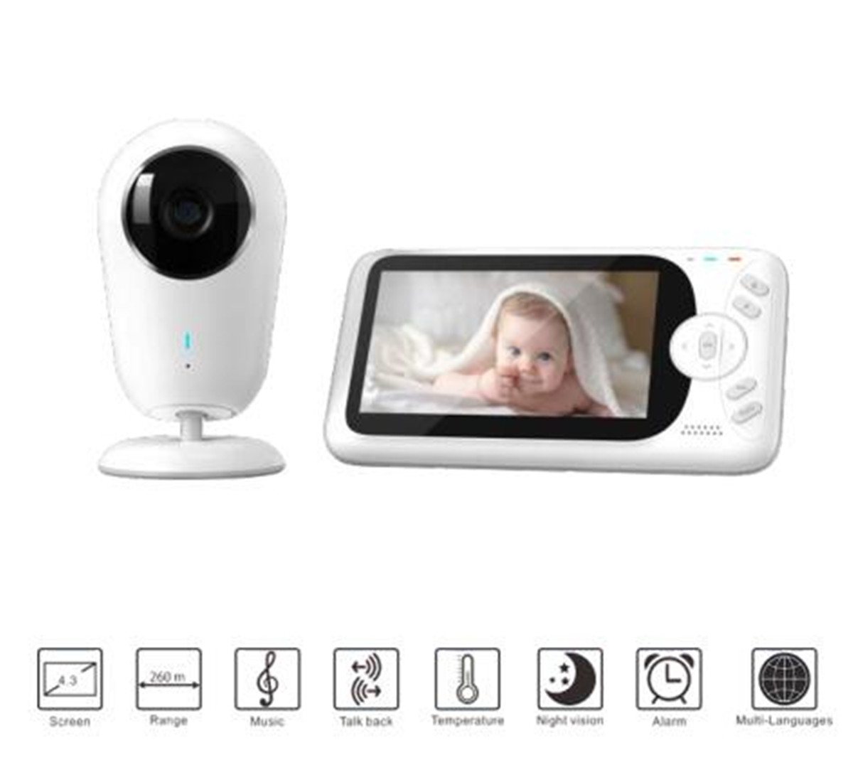Moniteur bébé sans fil Full HD - Home Security Cameras Wireless avis et prix