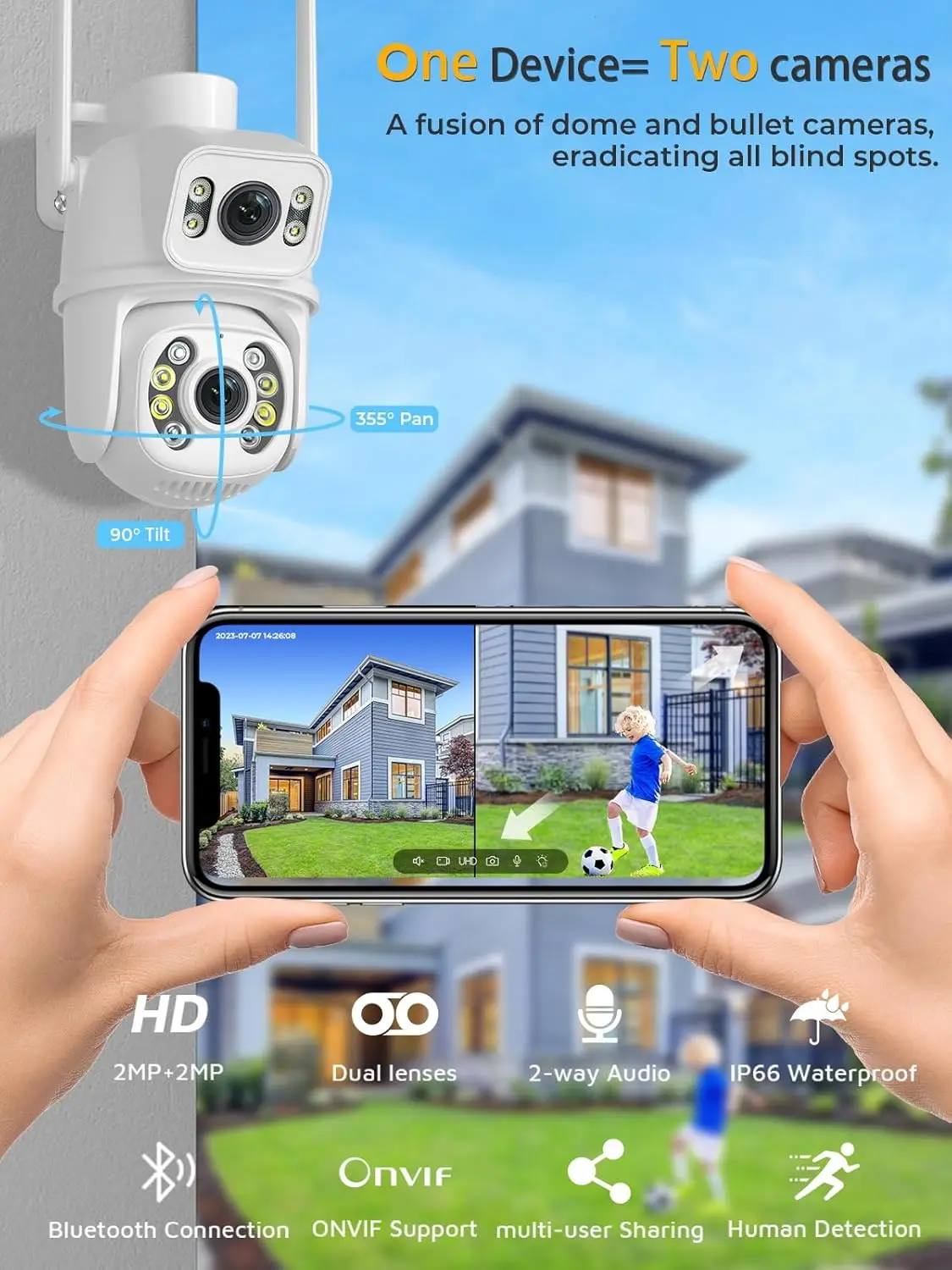 Caméra dôme PTZ WiFi extérieur - Home Security Google Camera avis et prix