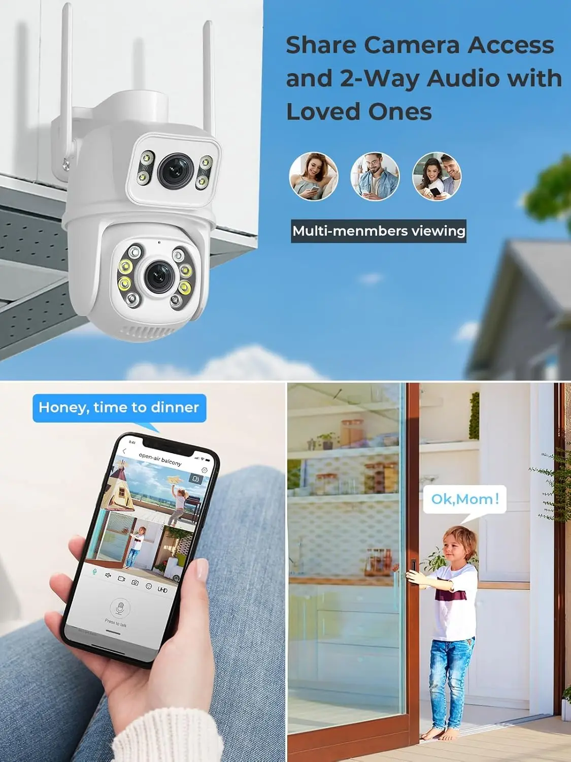 Caméra dôme PTZ WiFi extérieur - Home Security Google Camera avis et prix
