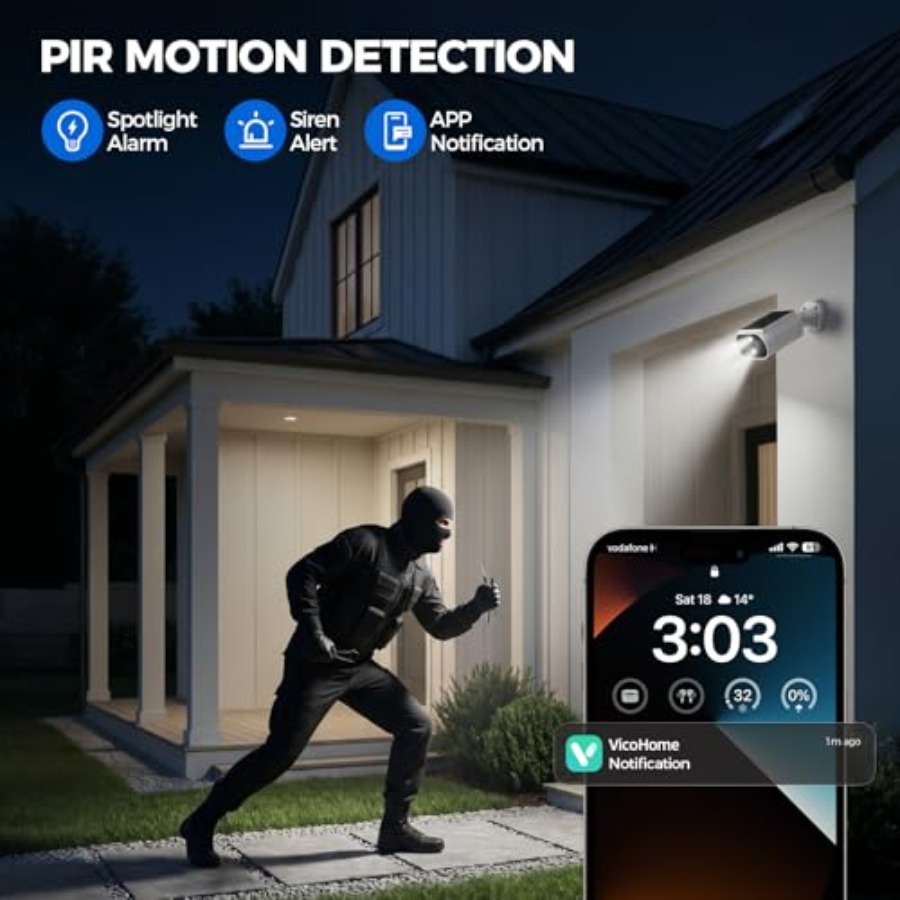 Caméras de sécurité solaires s - Home Security Cameras Wireless avis et prix
