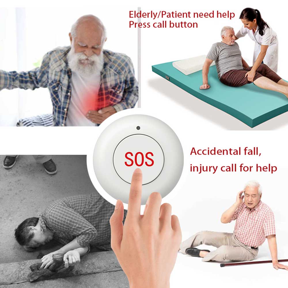 Bouton SOS sans fil, sonnette  - Sim Gsm Alarm avis et prix