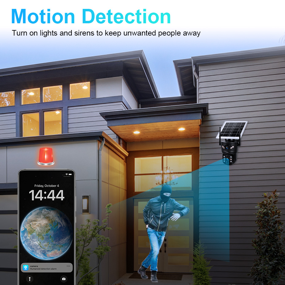 Caméra solaire WiFi 4G SIM KER - Home Security Ultimate avis et prix