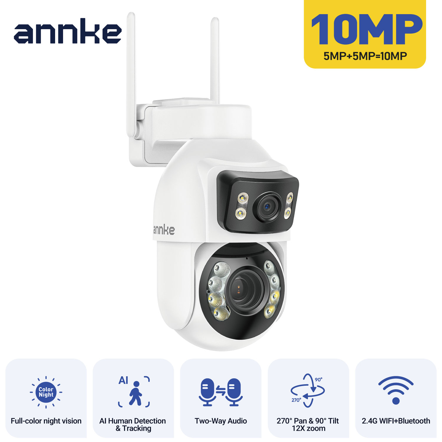 Caméra de sécurité ANNKE PTZ à - Home Security Google Camera avis et prix