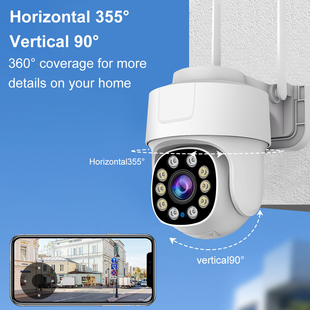 Caméra de sécurité WiFi PTZ ex - Home Security Prices avis et prix