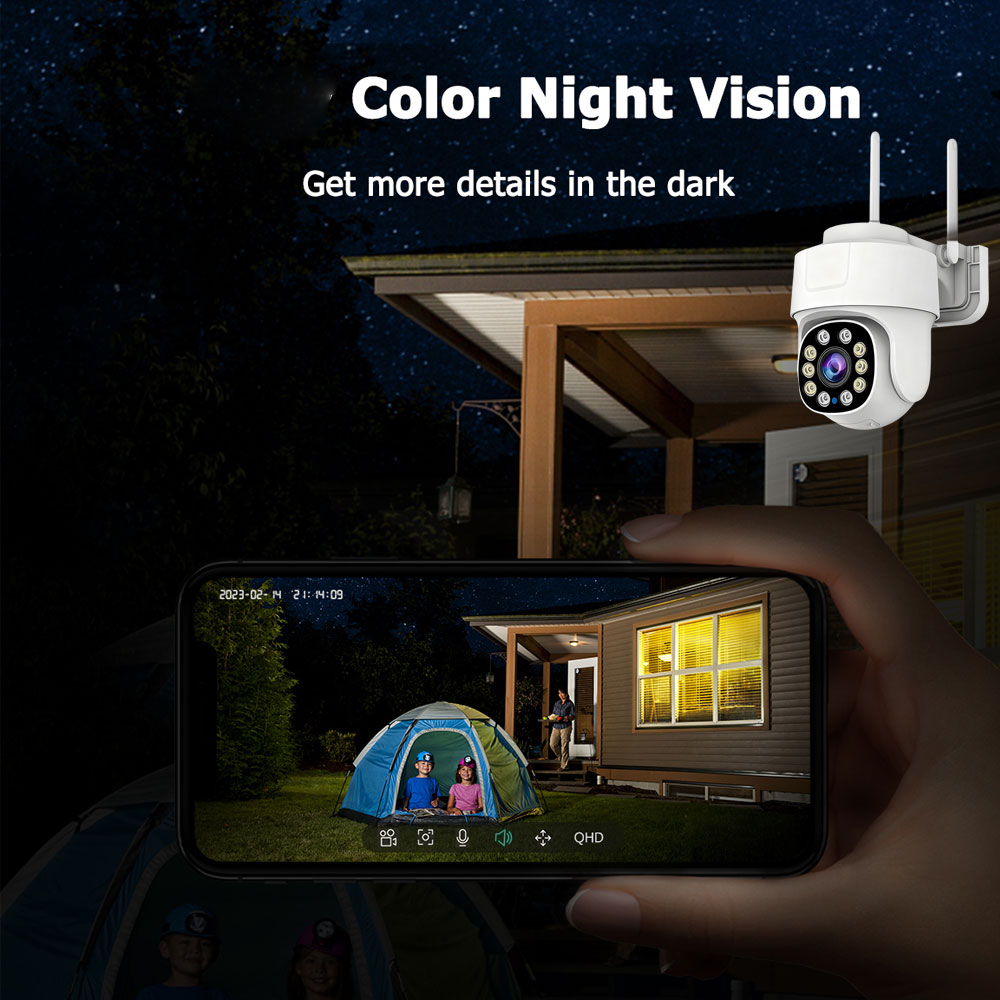 Caméra de sécurité WiFi PTZ ex - Home Security Prices avis et prix