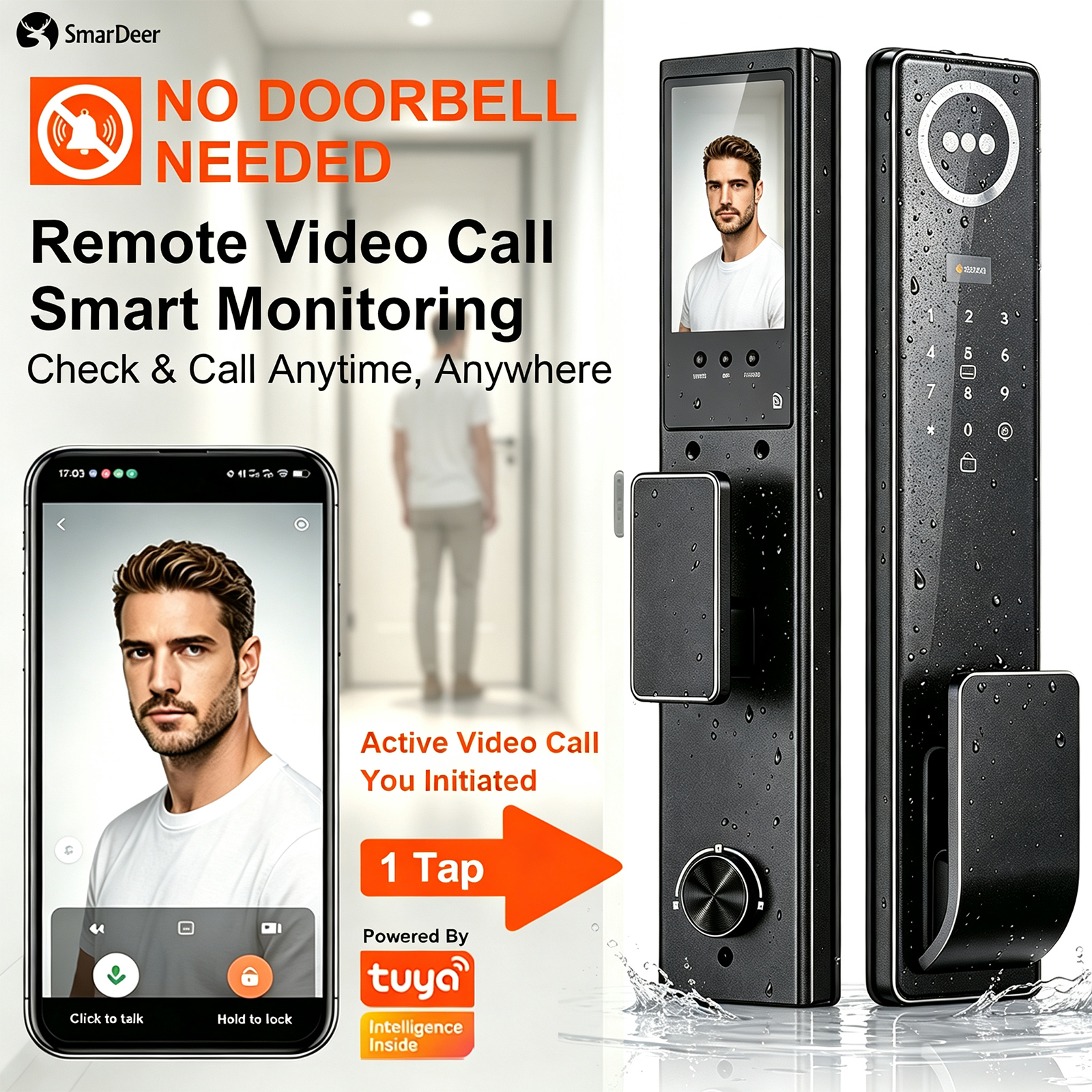 Serrure de porte intelligente  - Home Security Video avis et prix