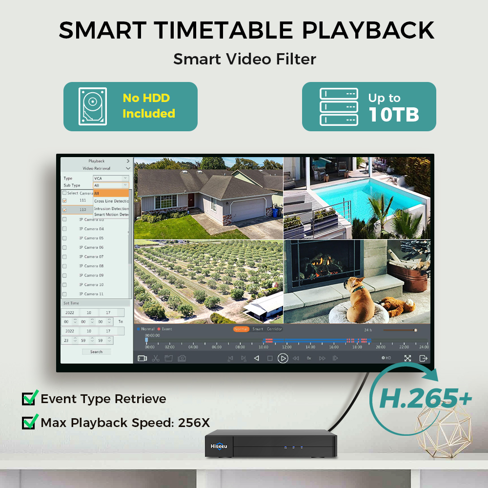 Hiseeu 8CH 4K PoE NVR réseau e - Home Security Camera avis et prix