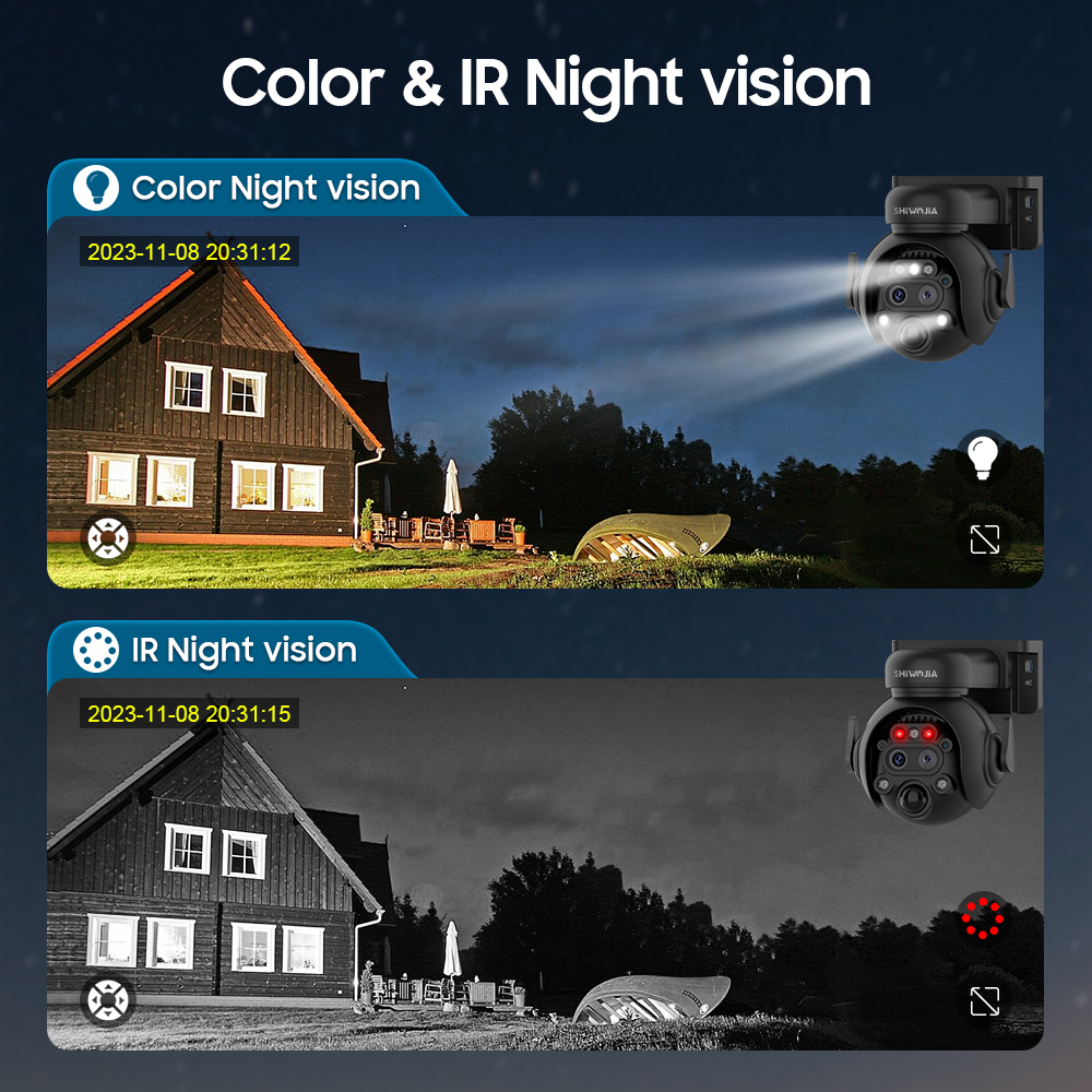 SHIWOJIA 12X Zoom 4G LTE camér - Home Security Cameras Wireless avis et prix