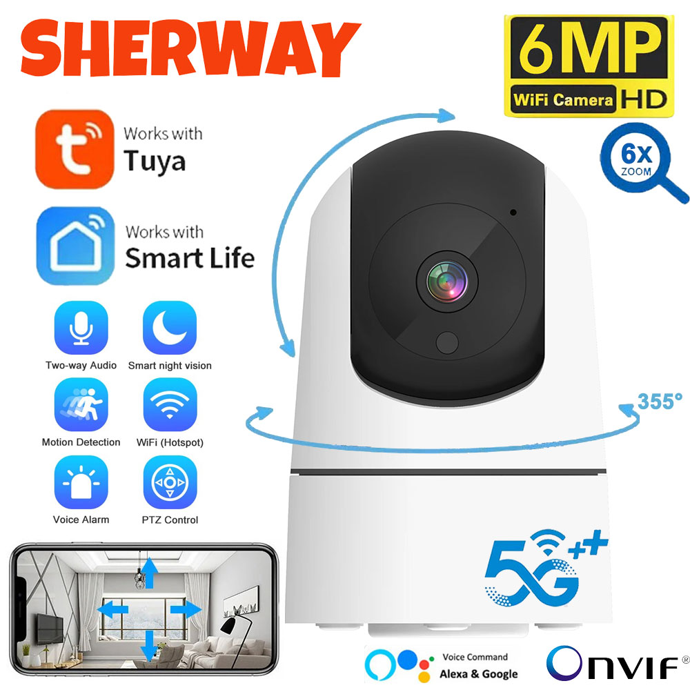 Caméra WiFi 6MP Tuya Smart Hom - Home Security Google Camera avis et prix