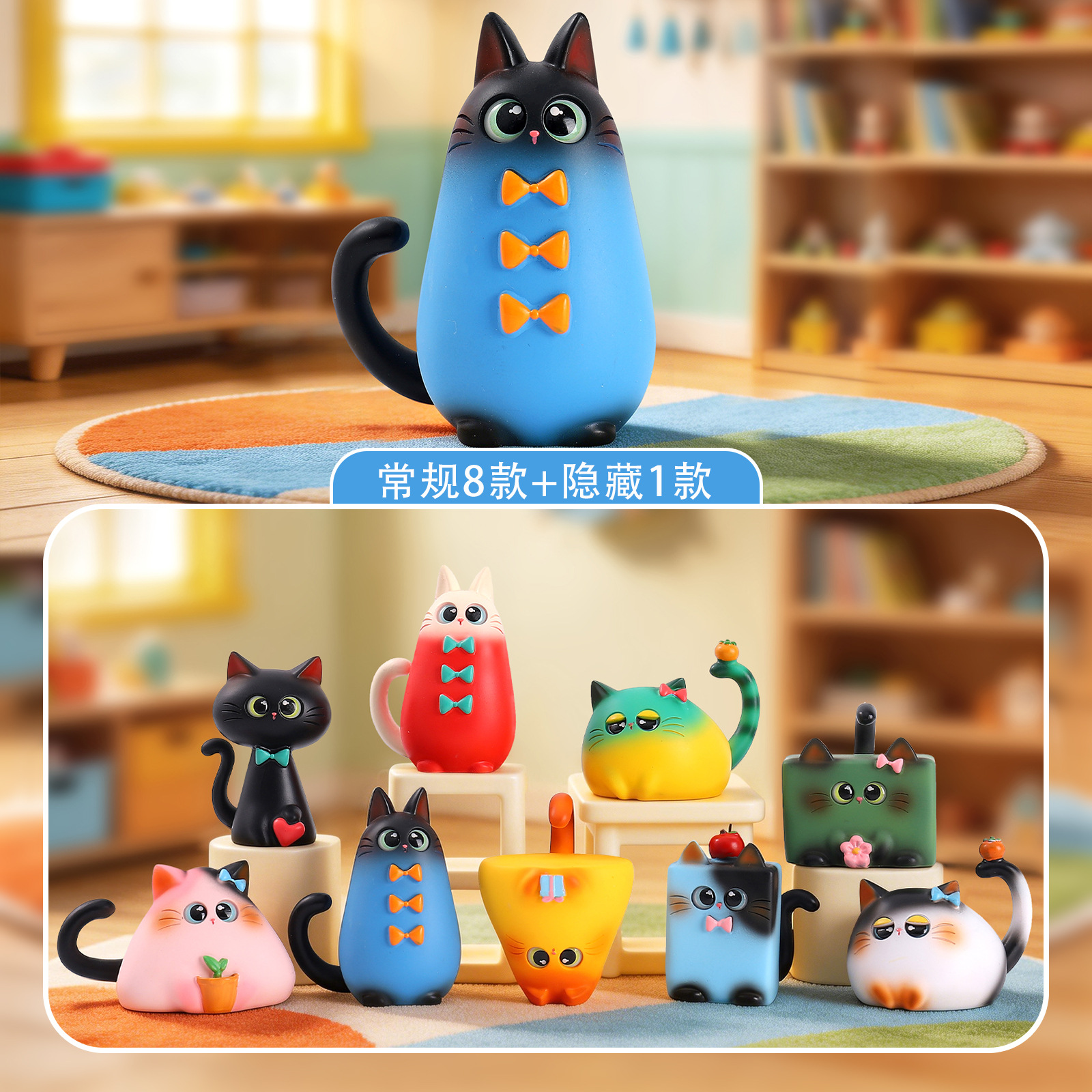 Figurine de chat en résine pou - Home Security Items avis et prix