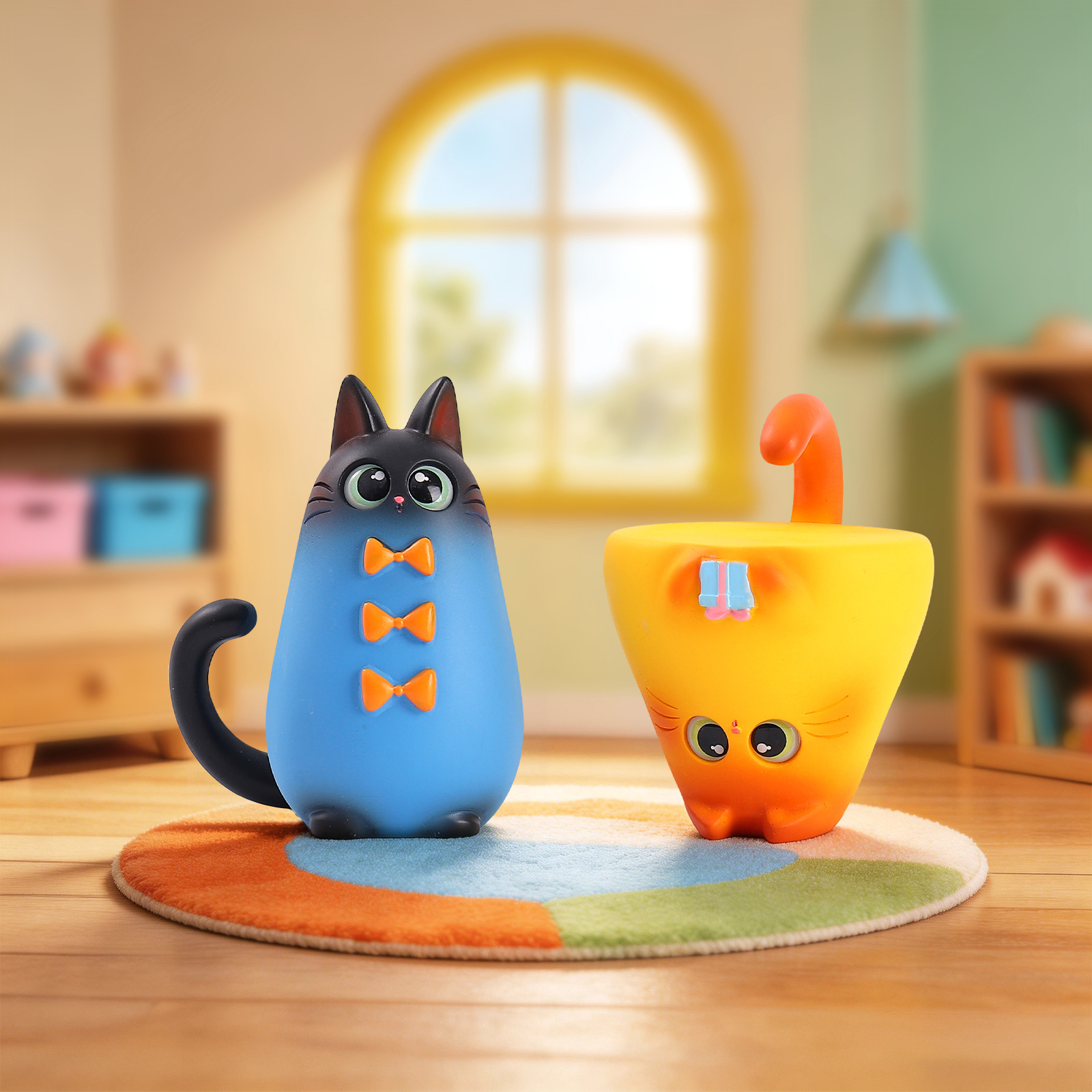 Figurine de chat en résine pou - Home Security Items avis et prix