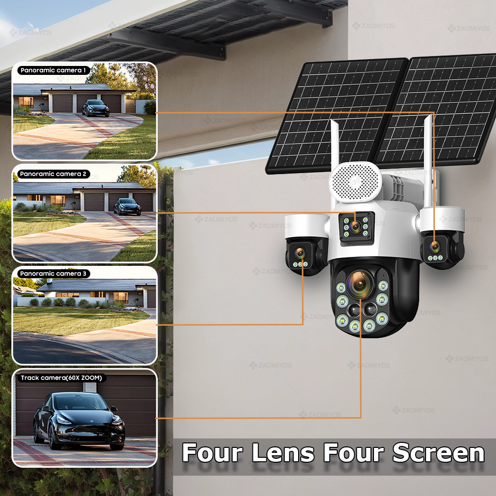 4 objectifs extérieurs 360° °  - Home Security Ultimate avis et prix