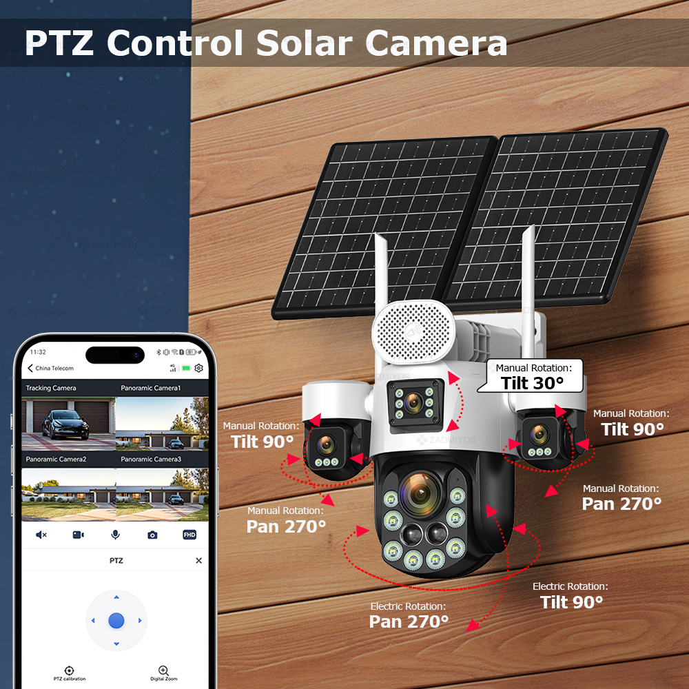 4 objectifs extérieurs 360° °  - Home Security Ultimate avis et prix
