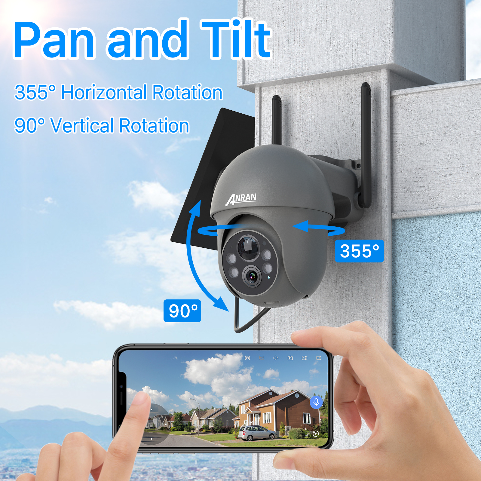 ANRAN 2K WiFi caméra 3/5MP pan - Home Security Cameras Wireless avis et prix
