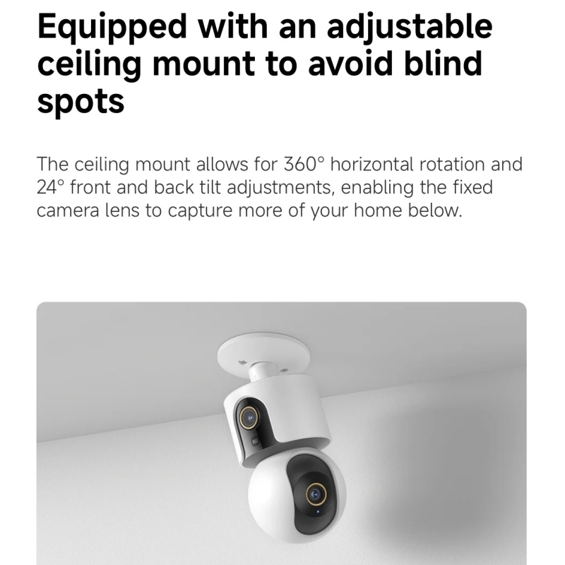 Caméra intelligente Xiaomi C50 - Home Security Camera 360 Xiaomi avis et prix