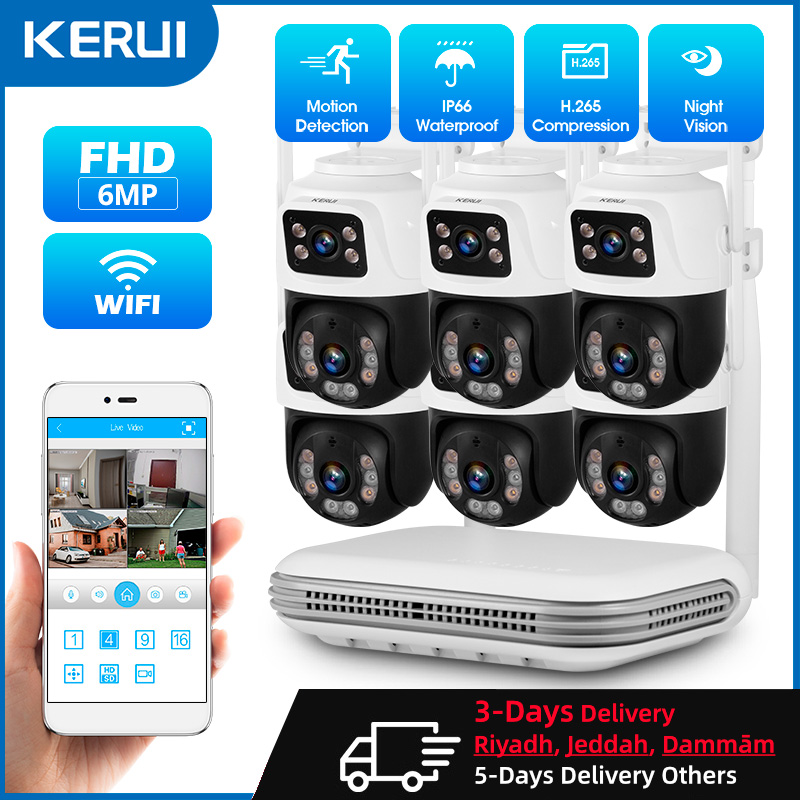 KERUI Étanche 6MP HD Sans Fil  - Home Security Cameras Wireless avis et prix