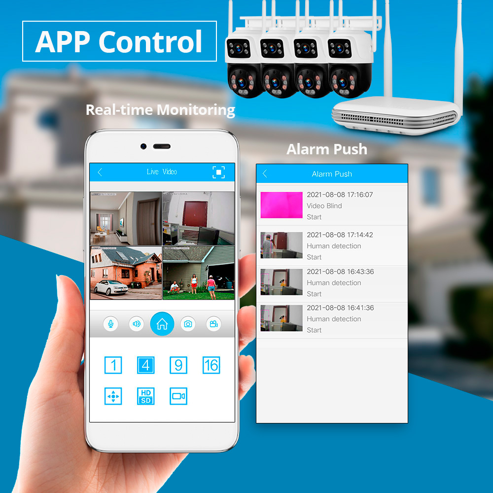 KERUI Étanche 6MP HD Sans Fil  - Home Security Cameras Wireless avis et prix