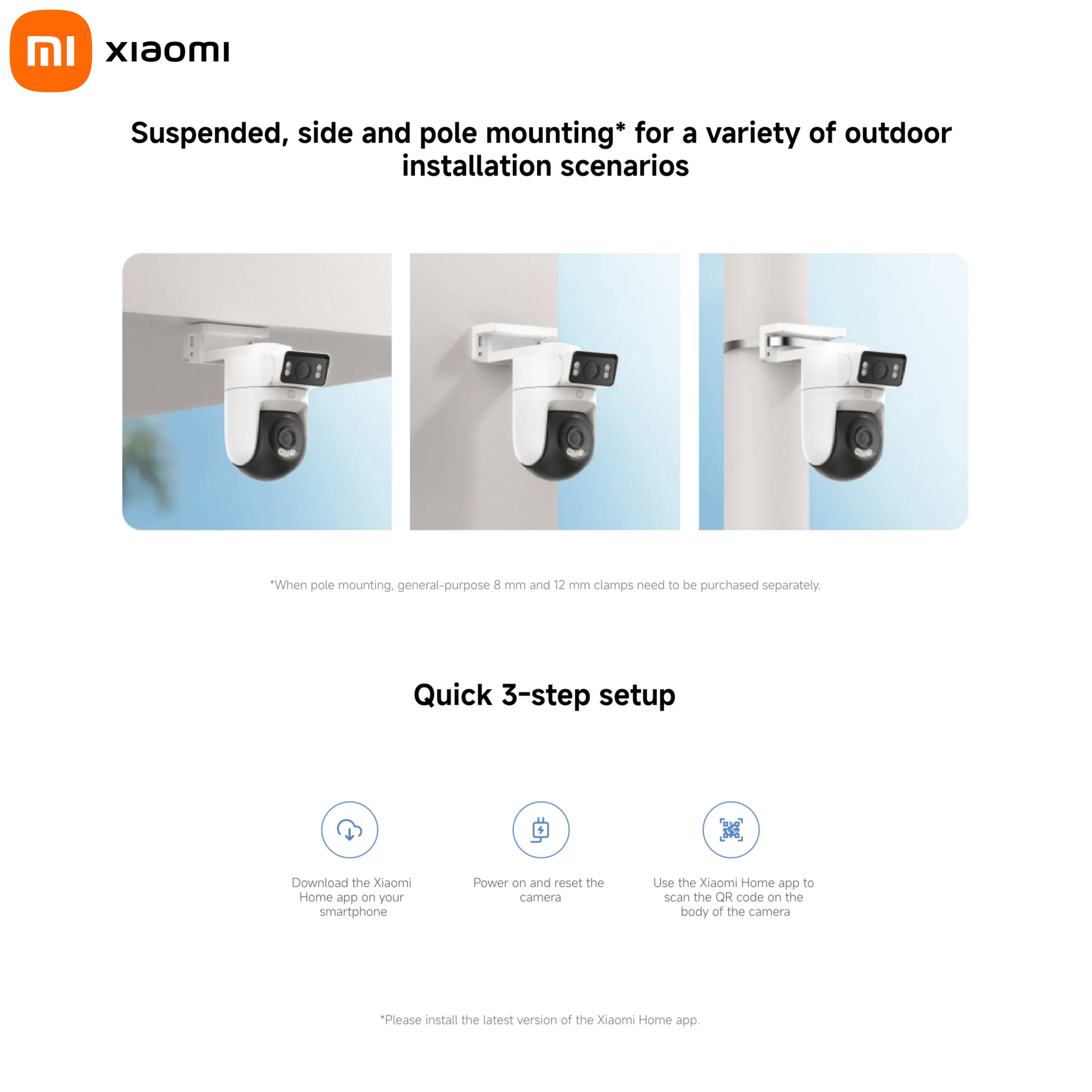 Xiaomi extérieur CW500 double  - Home Security Camera Xiaomi avis et prix