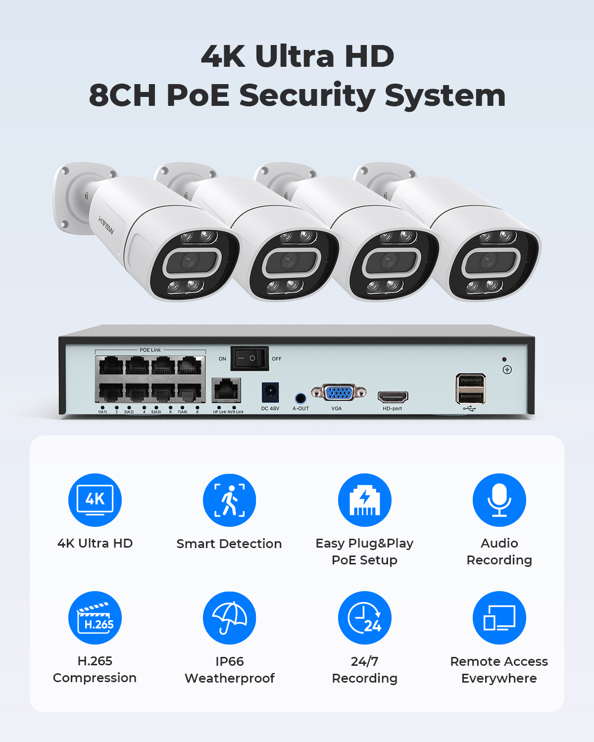 Système de caméra de sécurité  - Home Security Kit With Camera avis et prix
