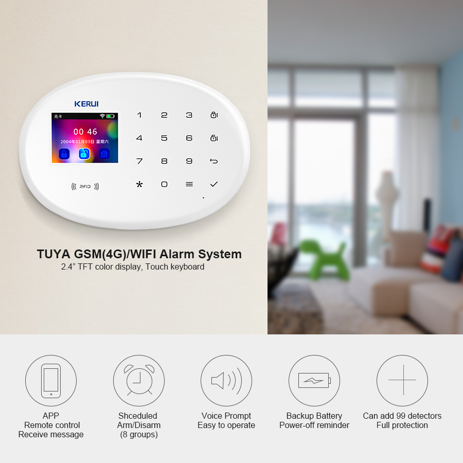 KERbiomWAth- Kit de système d' - Sim Gsm Alarm avis et prix