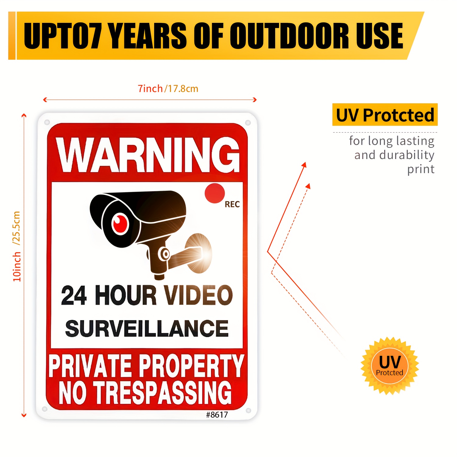 Panneau d'avertissement de vid - Home Security Video avis et prix
