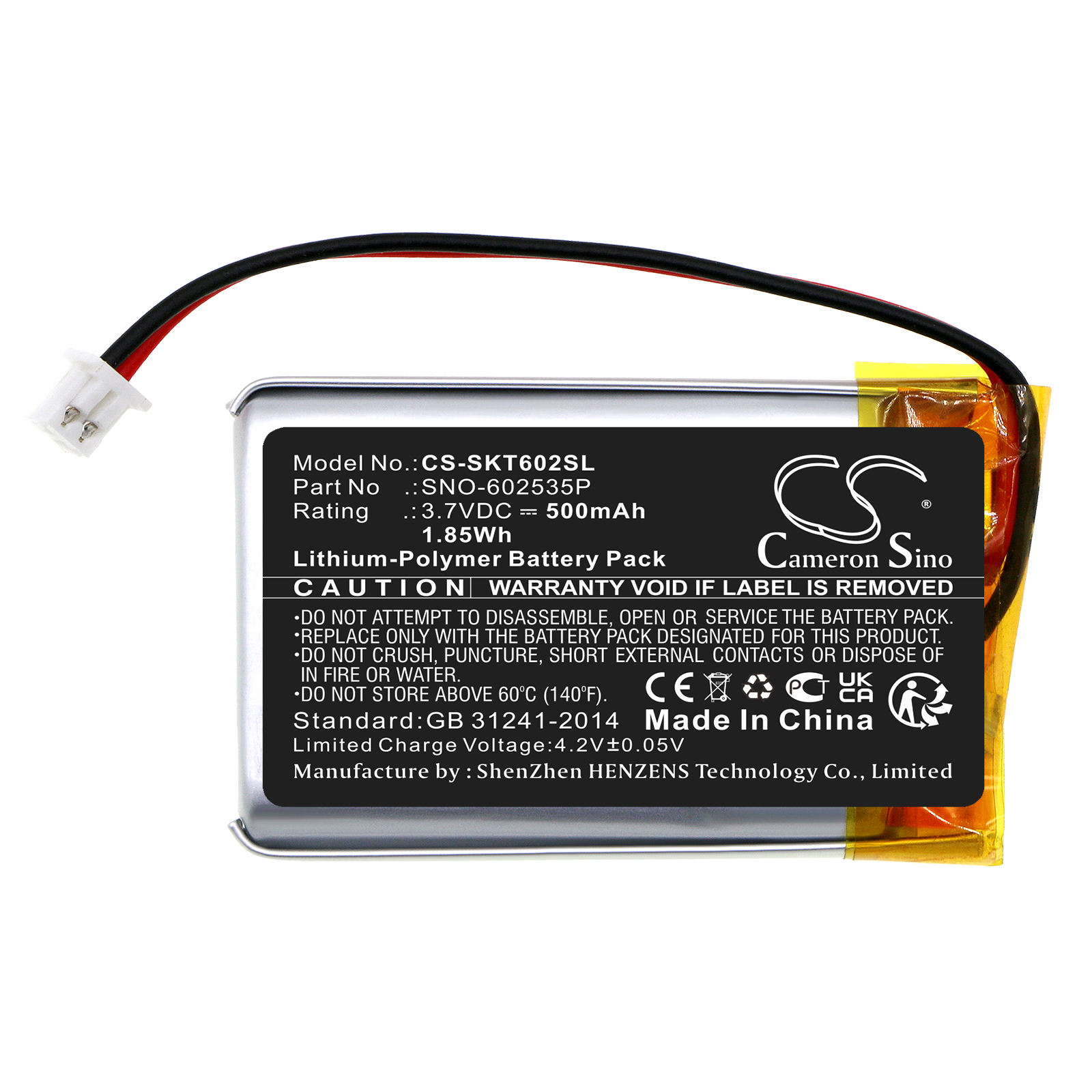 Batterie de remplacement 3,7 V - Home Security Battery Replacement avis et prix