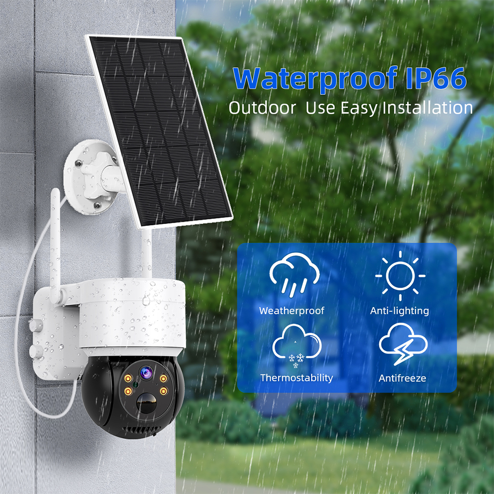 Caméra solaire WIFI 4MP PIR dé - Home Security Cameras Wireless avis et prix