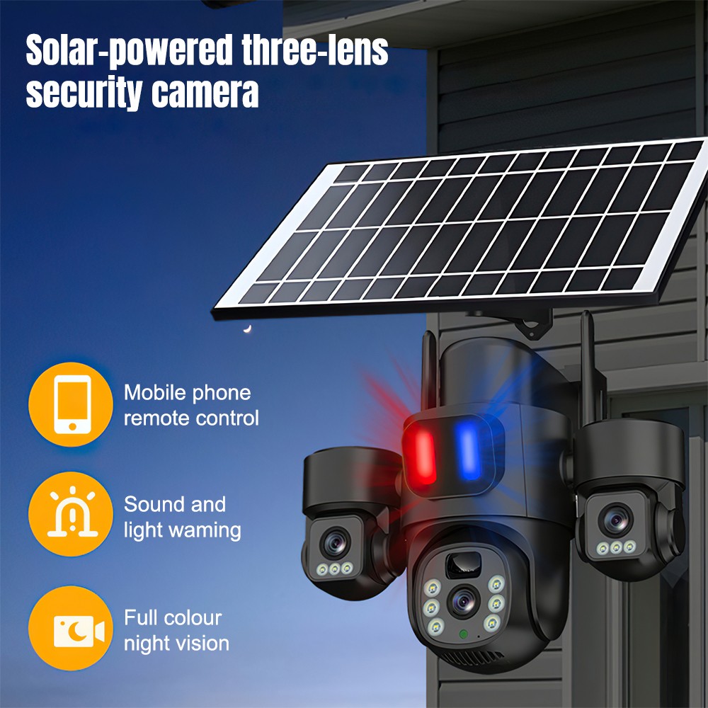 Caméra solaire WiFi PTZ extéri - Home Security Cameras Wireless avis et prix
