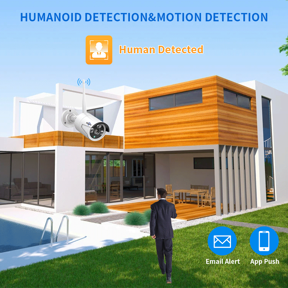 Système de sécurité CCTV WiFi  - Home Security Cameras Wireless avis et prix
