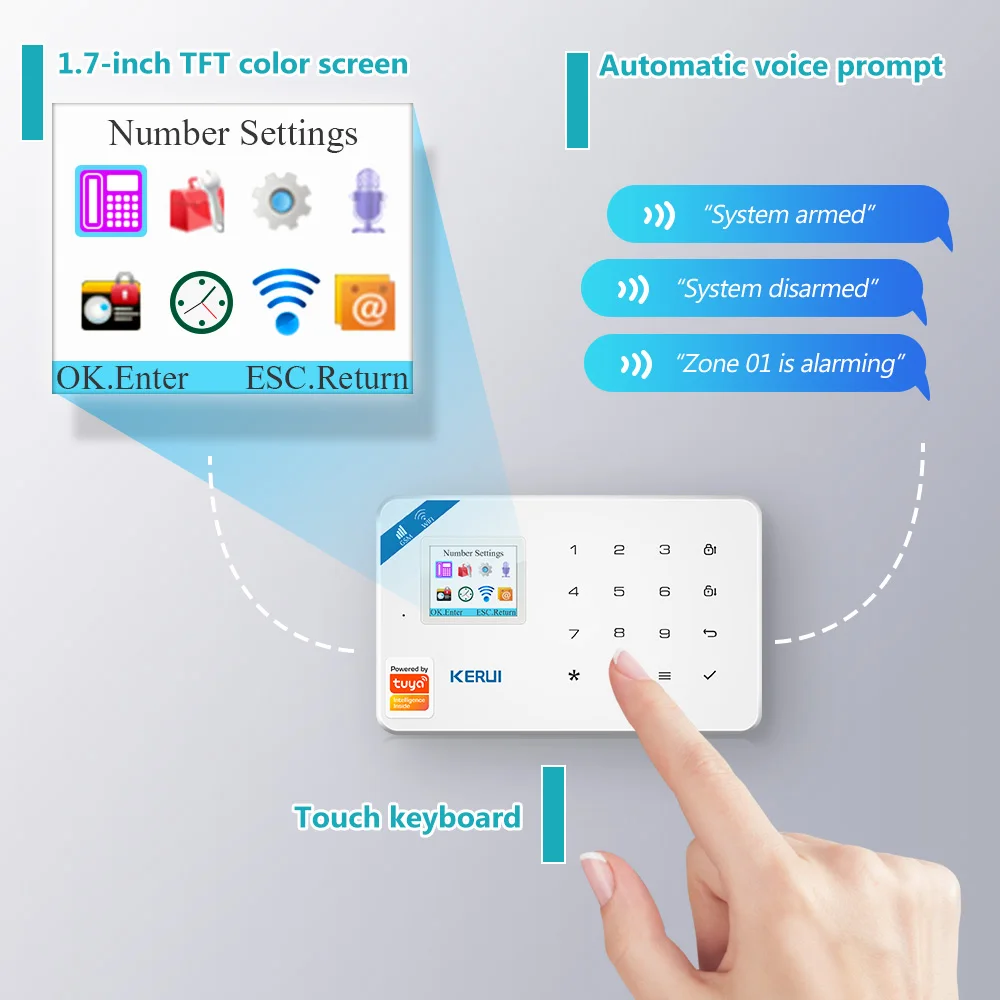 KERUI W181 système d'alarme sé - Home Security Google Camera avis et prix