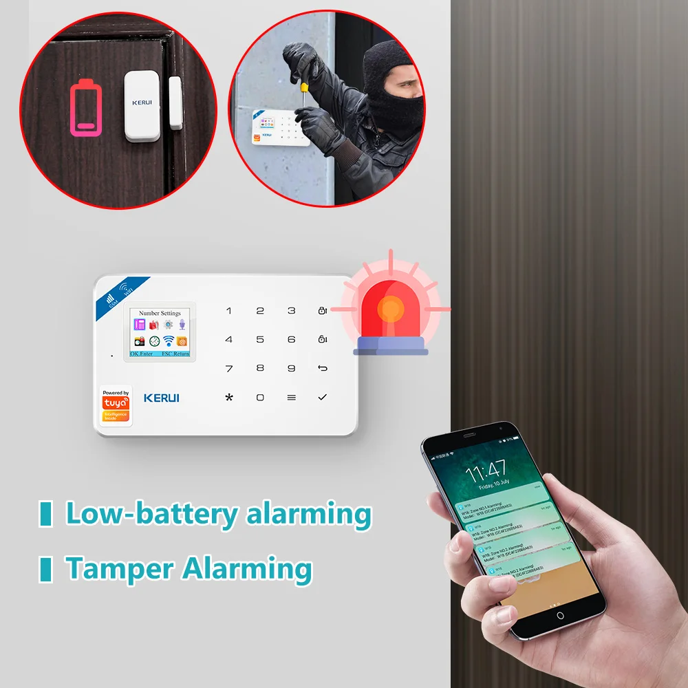 KERUI W181 système d'alarme sé - Home Security Google Camera avis et prix